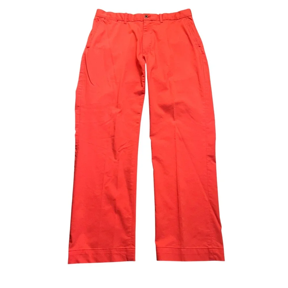 Polo‎ Golf Ralph Lauren Chino Pants Coral Stretch Cotton Men 36x30 Casual